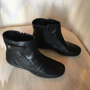 Low Boots with zipper on inside.